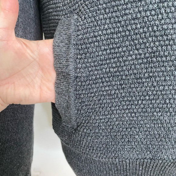 Emanuel Ungaro gray fleece lined zip front sweater XXL - Picture 6 of 11